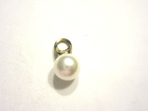 Anhänger silber gold - silber/gold, perle
