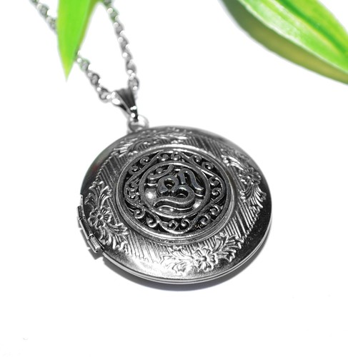 ॐ medaillon foto anhänger - ,