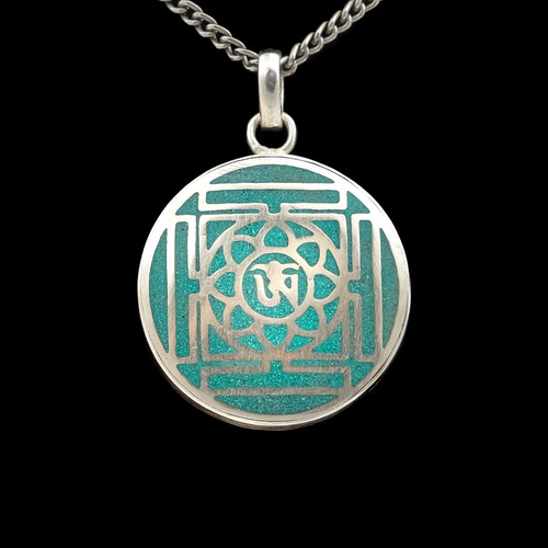 Amulett türkis silbern - türkis,