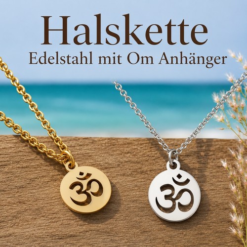 Halskette anhänger - om,