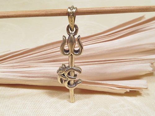 Anhänger shivas dreizack mit - anhänger,